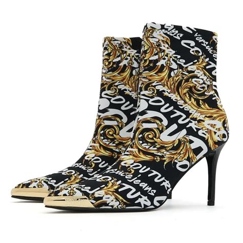 versace zipper heels